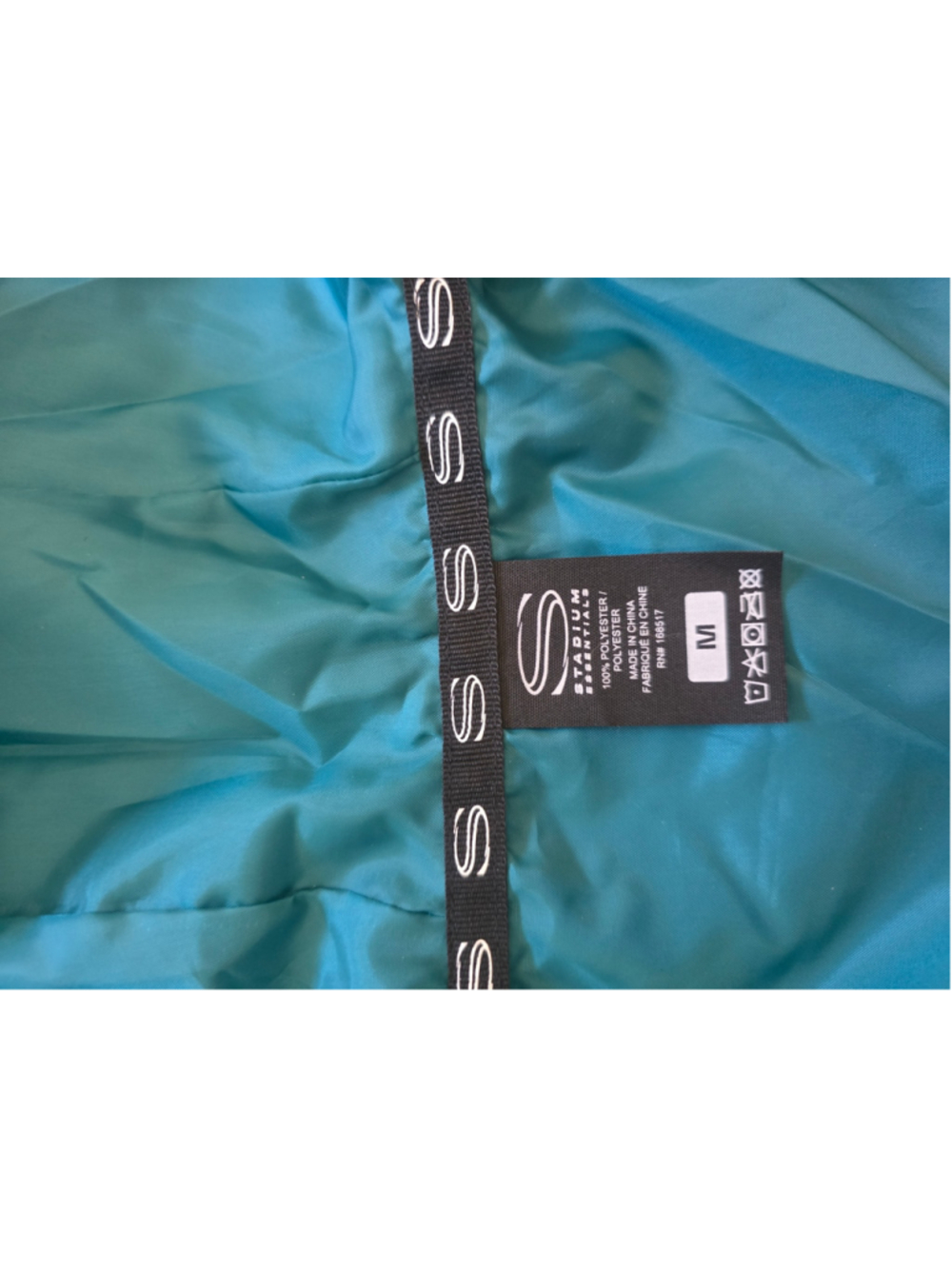 Men's Stadium Essentials San Jose Sharks Windbreaker Jacket Size M Teal Black - Picture 2 of 5